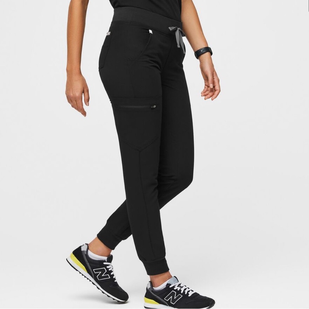 Black Zamora Jogger Scrub Pants
